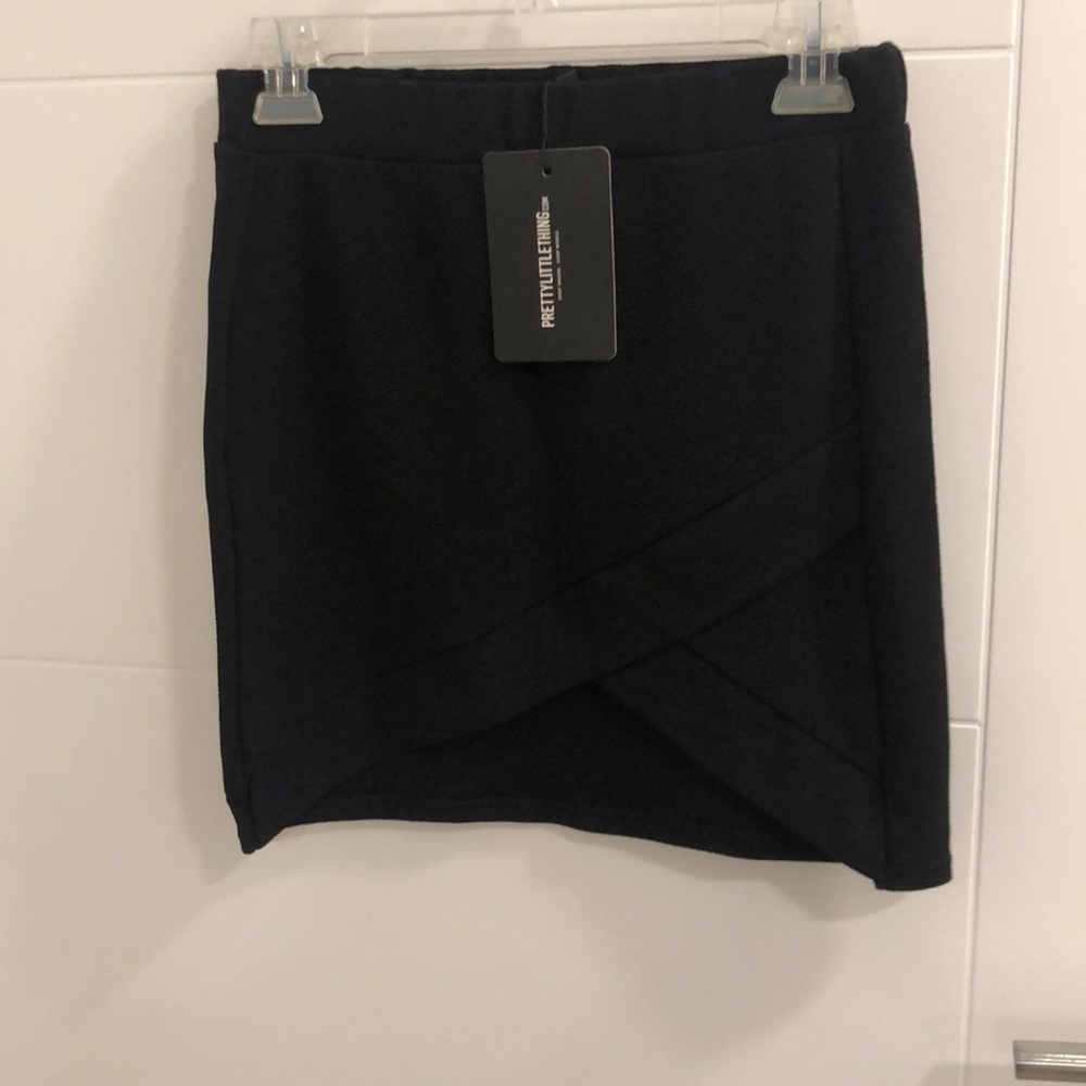 Pretty little things asymmetrical mini skirt